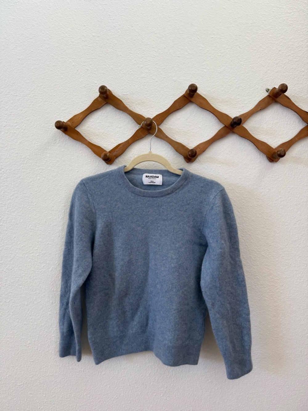 NAADAM Blue Cashmere Pullover